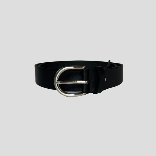 Signature Leather Belt - Black