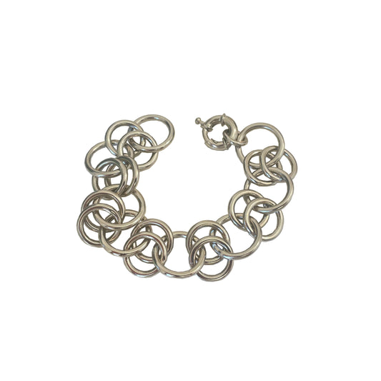 ROUND CHAIN BRACELET- SILVER