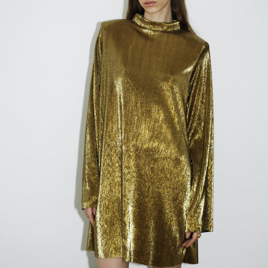 ROXANNE DRESS - GOLD